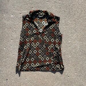 90s Sparkly Polo Tank Top